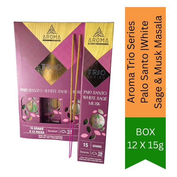 Aroma Trio Series Palo Santo |White Sage & Musk Masala