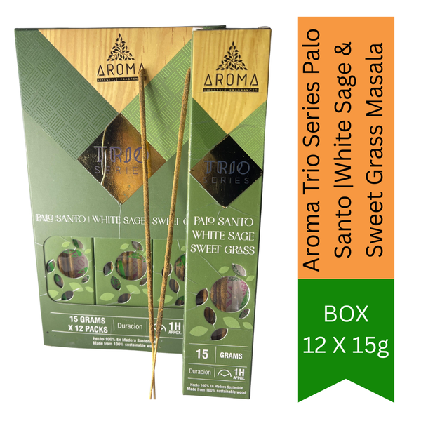Aroma Trio Series Palo Santo |White Sage & Sweet Grass Masala