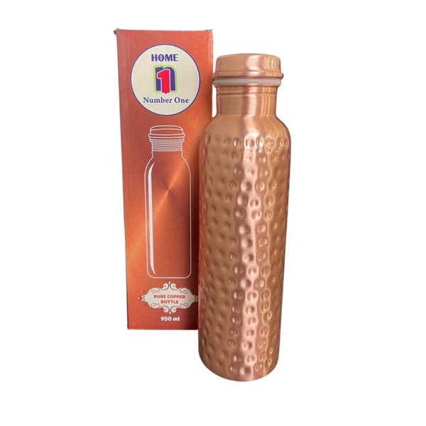 Home No.1 Hammered Pure Copper Bottle