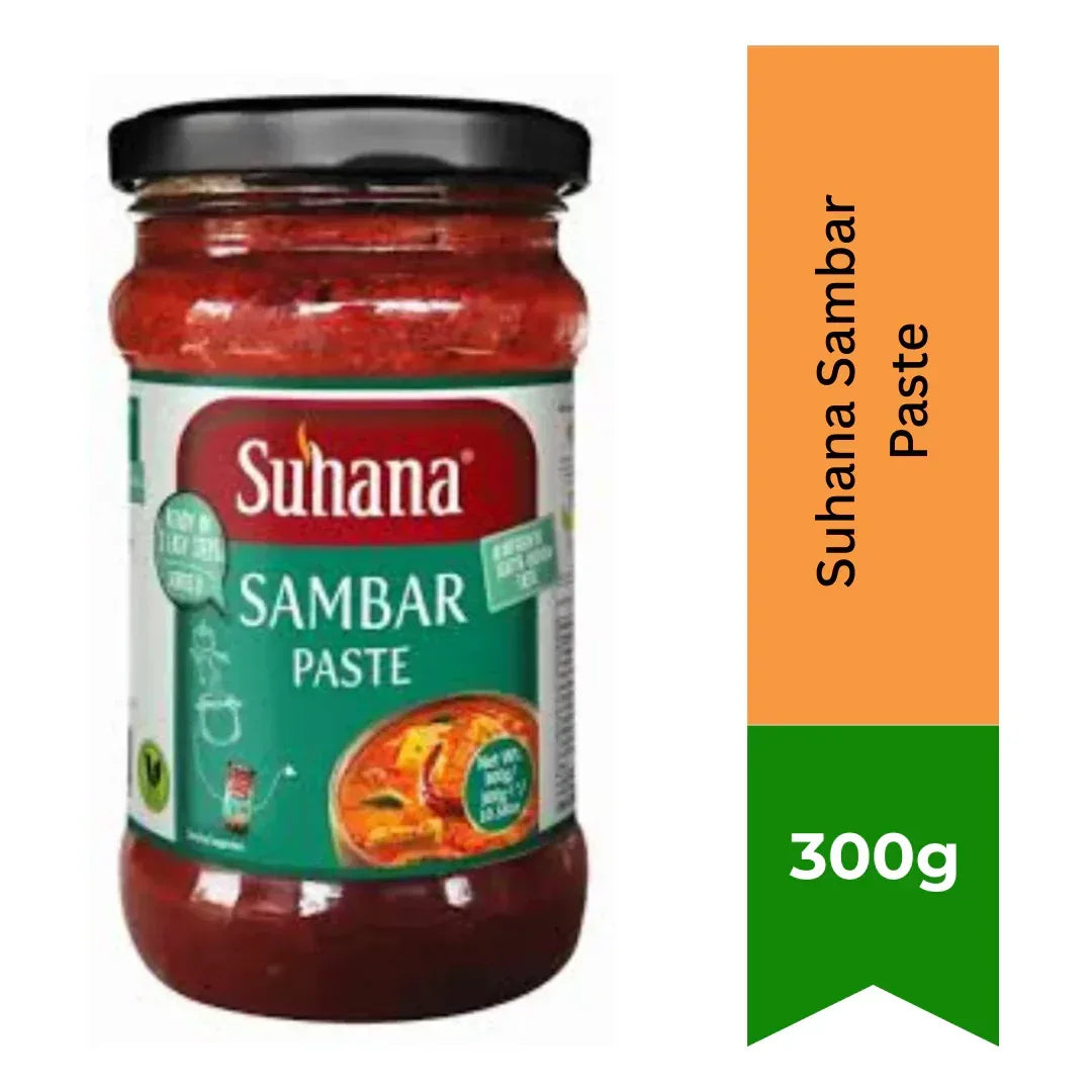 Suhana Sambar Paste 300g | Make Lentil & Vegetable Curry for Rice, Dosa or Pap | Easy Everyday Meal | South Africa | India Bazaar