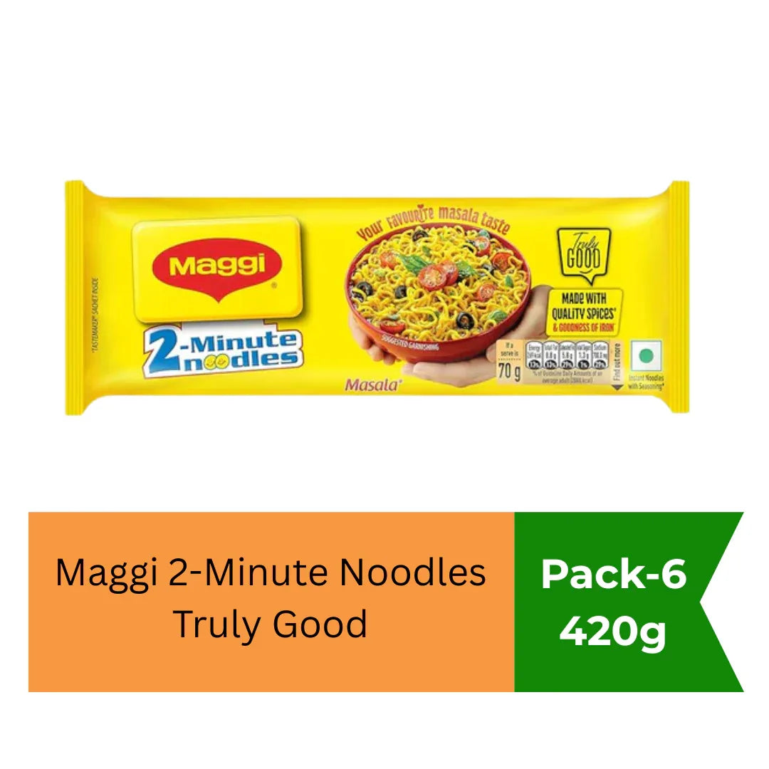 Maggi 2-Minute Instant Noodles - Masala | 420g - Pack Of 6