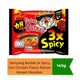 Samyang Buldak 3x Spicy Hot Chicken Flavor Ramen Korean Noodles | 140g - Extreme Extreme Ghost Pepper Level Stir-Fried Instant Noodles, Ultimate Heat Challenge | South Africa | India Bazaar