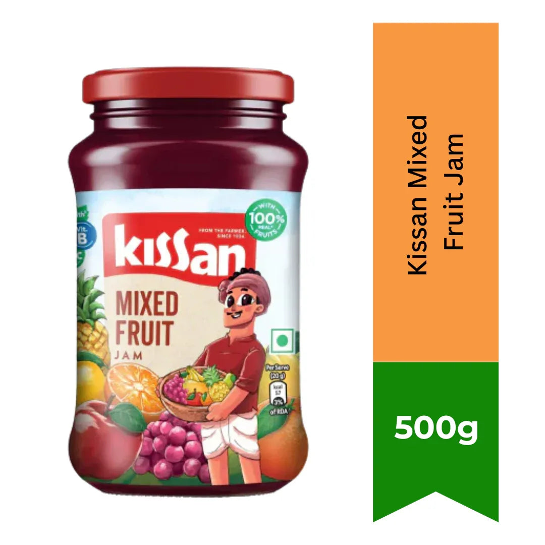 Kissan Mixed Fruit Jam 500g β Sweet & Fruity Spread | Long Shelf Life