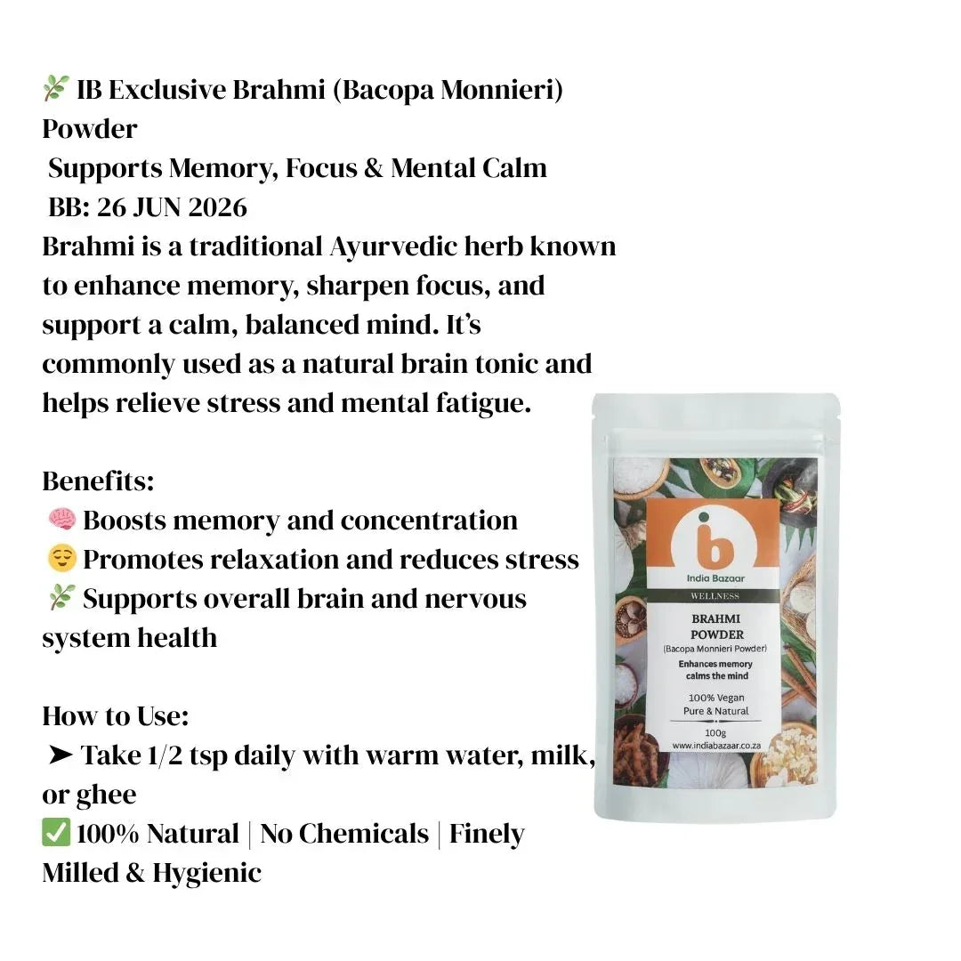 IB Wellness Brahmi (Bacopa Monnieri) Powder