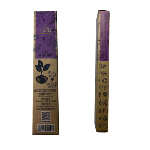 Organic Incense Lavender_Lavanda AROMA Nature - 8 sticks 1h duration