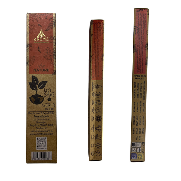 Organic Incense Myrrh_Mirra AROMA Nature - 8 sticks 1h duration