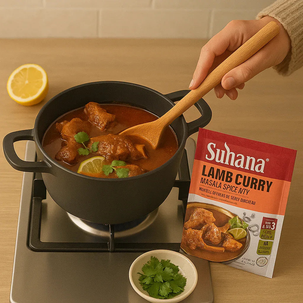 Suhana Lamb Curry Masala 80g | Cook Tender Lamb for Stews, Potjies, Lasagna & Rice Meals | Easy Cooking Mix | South Africa | India Bazaar