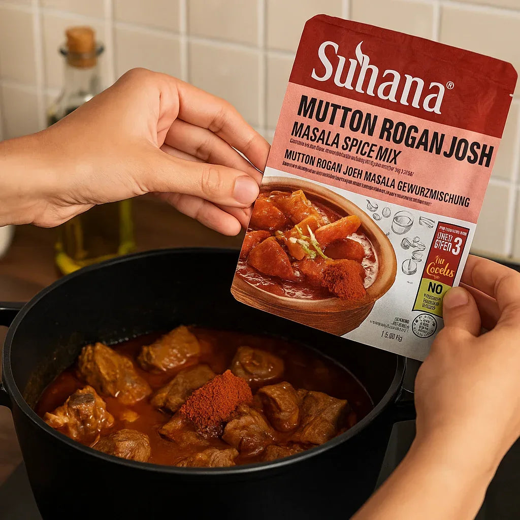 Suhana Mutton Rogan Josh Mix 50g (Pack of 2) | Cook Tender Lamb or Mutton for Stews, Potjies & Rice Meals | Easy Cooking Mix | South Africa | India Bazaar