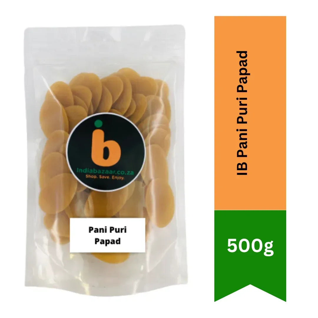 IB Pani Puri Papad (Ready-to-Fry Golgappa Pellets) |- Instant Crispy Puris for Street-Style Indian Chaat Parties & Quick Crunch Cravings | South Africa | India Bazaar