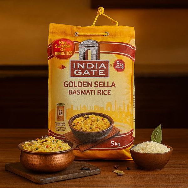 India Gate Parboiled Basmati Rice Golden Sella