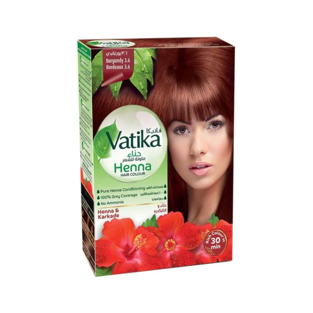 Dabur Vatika Henna Haircolor Burgundy Henna & Karkade | IndiaBazaar.co.za
