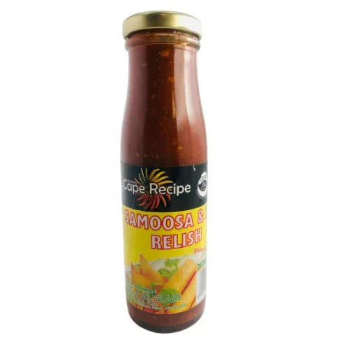 Cape Recipe Samosa And Pie Relish (Farsan Sweet Chutney alternative) | 250ml - Specialty Sweet & Tangy Pastry Sauce for Dipping Hot Samosas & Savoury Pies | South Africa | India Bazaar