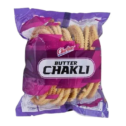 Charliee Butter Chakli (Makhani Butter Chakri) | 100g - Crispy Savoury Spiral Rice & Gram Flour Snack | Rich Creamy Buttery Flavor, Perfect Ready-to-Eat Afternoon Teatime Crunch | South Africa | India Bazaar