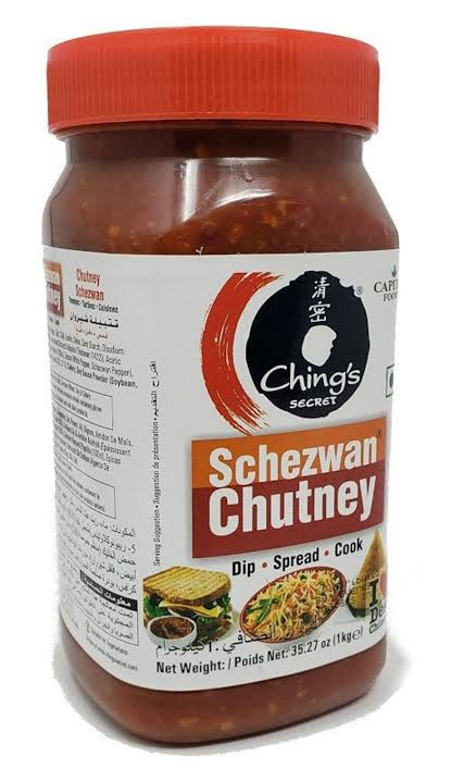 Ching's Secret Schezwan Chutney | 1kg Bulk Pack - Fiery Indo-Chinese Dipping Sauce & Stir-Fry Paste for Fried Rice, Noodles & Samosas, Hot Garlic Zing | South Africa | India Bazaar