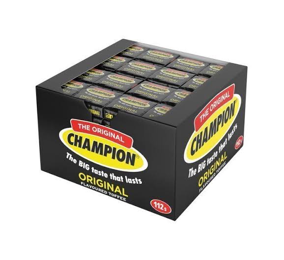 Champion Original Toffee Bulk Pack | 112-Piece Bag - Rich Milk-Caramel Creamy Chewy Candies for Birthday Party Favours & Sweet Buffets | South Africa | India Bazaar