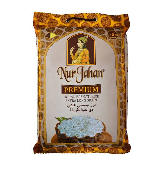 Nur Jahan Premium Extra Long Grain Indian Basmati Rice | 5kg
