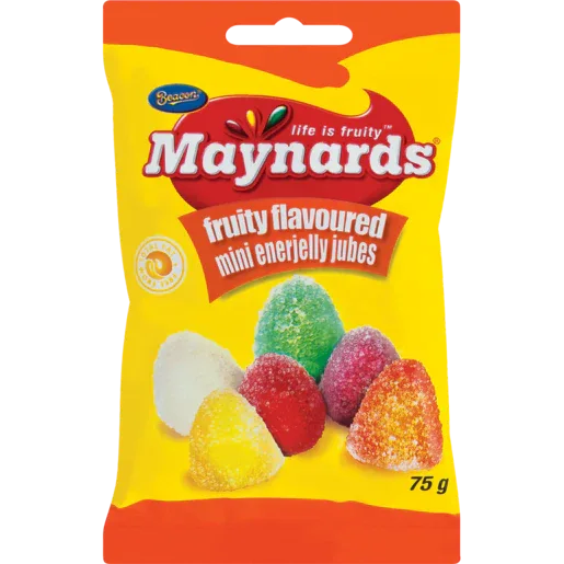 Maynards Enerjelly Mini Jubes Bulk Pack | 1.8kg (24 x 75g) - Bite-Sized Soft Glazed Jelly Candy Cubes for Instant Sweet Energy Boosts | South Africa | India Bazaar
