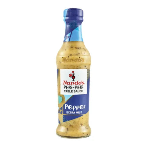 Nando's Peri-Peri Sauce Pepper Extra Mild | 250ml - Gentle African Bird's Eye Chili & Bell Pepper Table Sauce, Kid-Friendly Flame Grilled Flavor | South Africa | India Bazaar