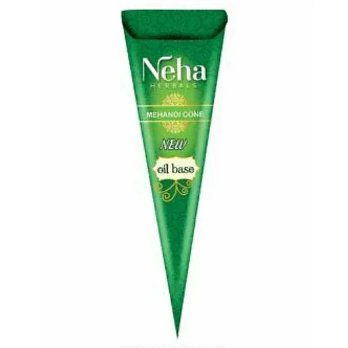 Neha Herbal Mehandi Cone (Natural Henna Paste) | Single Cone - Premium Dark Staining Herbal Formulation for Elegant Eid, Diwali & Wedding Temporary Body Art | South Africa | India Bazaar