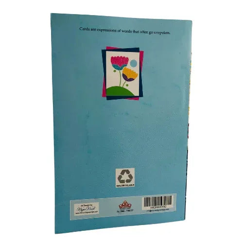 Generic Raksha Bandhan Greeting Card (Rakhi Wishes Card) | Festive Single Pack - Premium Illustrated Traditional Card for Expressing Brotherly Love | South Africa | India Bazaar