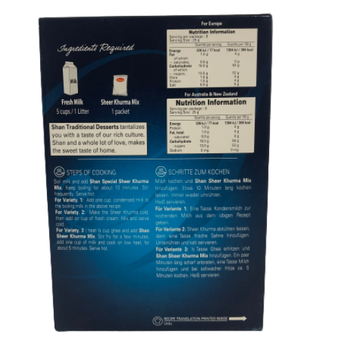 Shan Traditional Dessert Mix Sheer Khurma|BB:22.APR.2026