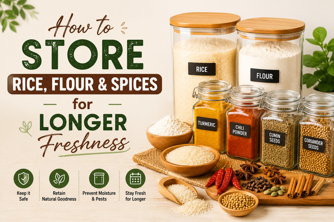 How to Store Rice, Flour & Spices for Longer Freshness