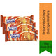 Britannia Crispy Wafers Orange Cream Layers (Santra Wafer Biscuit) | 75g (Pack of 3) - Delicate Layered Wafer Biscuits for Kids Tiffin & Dessert Topping, Zesty Citrus Sweetness | South Africa | India Bazaar