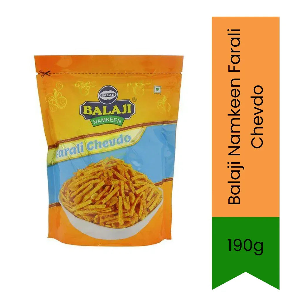 Balaji Fasting Snack Mix / Farali Chevdo 190g | Light Crunchy Snack | Savoury Ready-to-Eat Mix | South Africa | India Bazaar