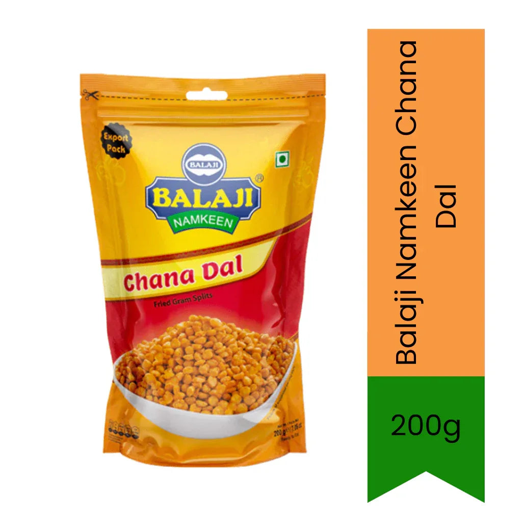 Balaji Crunchy Fried Chickpeas / Chana Dal 200g | Crispy Savoury Snack | High Protein Snack | South Africa | India Bazaar