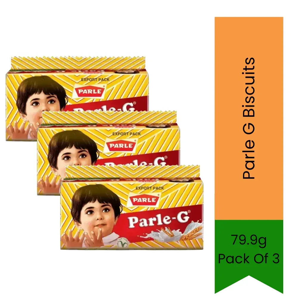 Parle G Biscuits | 79.9g - Pack of 3