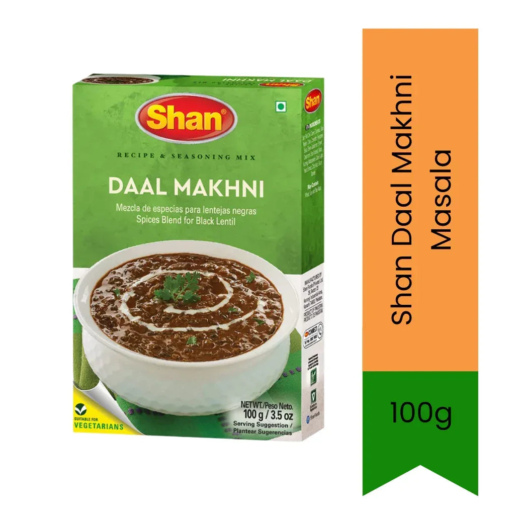Shan Daal Makhni Masala (Spiced Black Lentil Seasoning) | 100g - Authentic Restaurant-Style Spice Mix for Creamy & Slow-Cooked Butter Dals | South Africa | India Bazaar