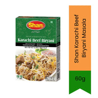 Shan Beef Biryani Spice Mix (Bade Ka Biryani Masala) | 60g - Rich Rice Dish Masala for Robust Beef & Mutton Biryani, Bold & Aromatic Feast Blend | South Africa | India Bazaar