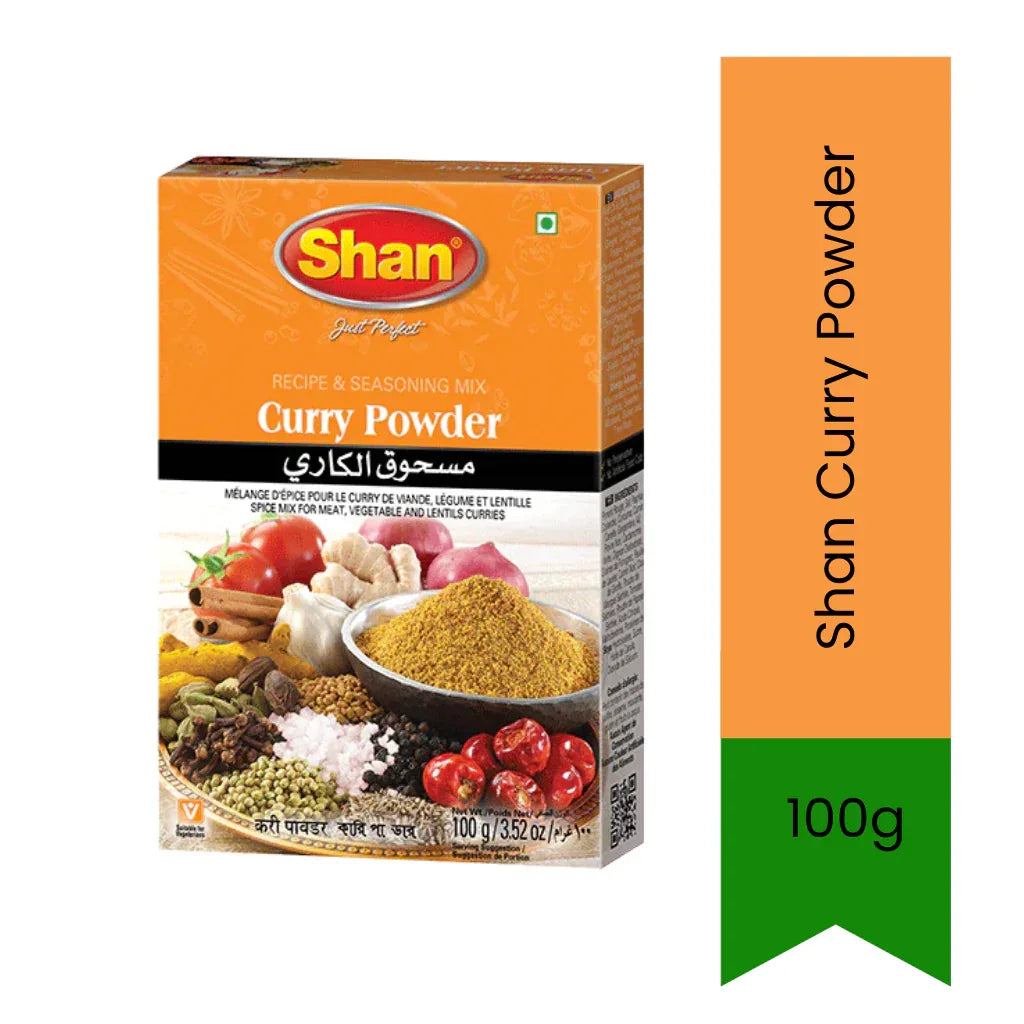 Shan Curry Powder All Purpose Spice Blend (Garam Masala Powder) | 100g - Everyday Cooking Seasoning for Stews, Gravies & Marinades, Warm Ground Spices | South Africa | India Bazaar
