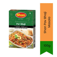 Shan Pav Bhaji Masala Vegetable Curry Spice Mix (Bhaji Masala) | 100g - Easy Cooking Mix for Spiced Mash Curry & Street Style Veggies, Rich Tangy Flavor | South Africa | India Bazaar