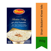 Shan Almond Rice Pudding Mix / Badam Kheer Mix 150g | Creamy Milk Dessert with Almond | Sweet, Nutty & Smooth | Easy Dessert Mix | South Africa | India Bazaar