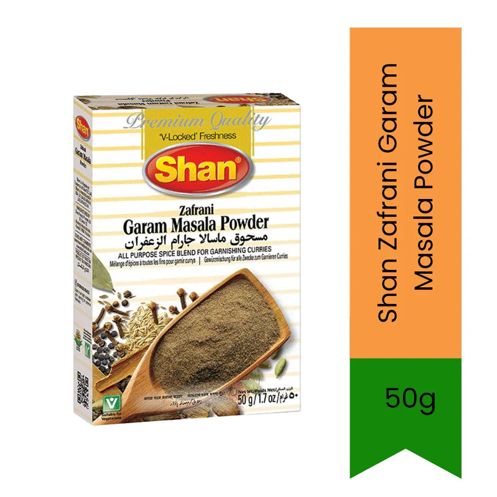 Shan Zafrani Garam Masala Powder | 50g, Premium Garam Masala, Spice Blend, Biryani Masala, Pakistani Spices, India Bazaar South Africa.
