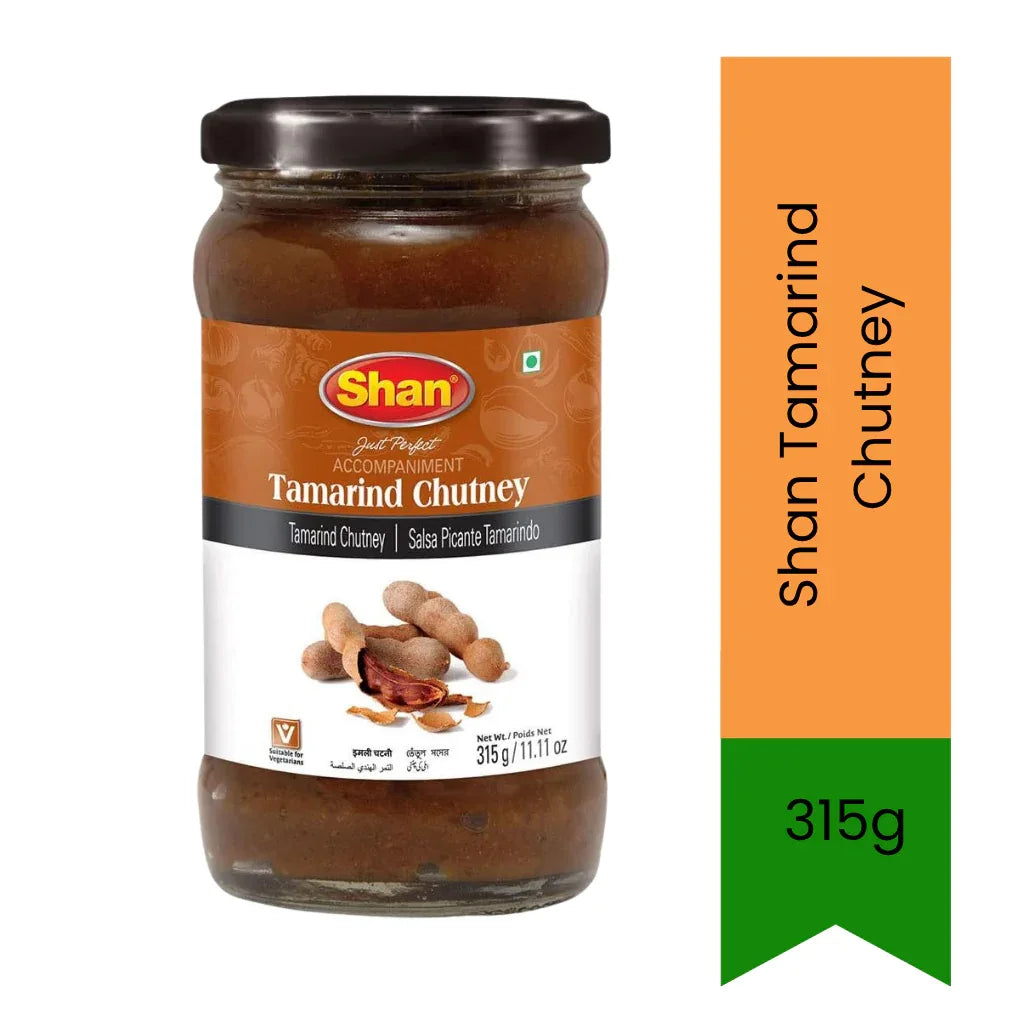 Shan Tamarind Chutney (Imli Chutney Dip) | 315g - Zesty Tangy & Sweet Traditional Condiment Sauce for Chatpata Pani Puri, Chaats & Fried Farsan Snacks | South Africa | India Bazaar