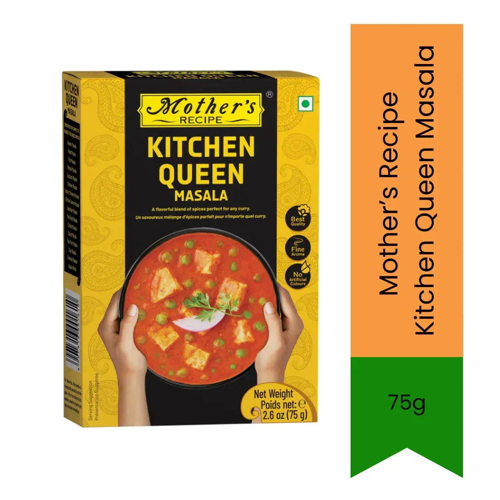 Mother's Recipe Kitchen Queen Masala All-Purpose Blend (Kitchen Queen) | 75g - Complete Everyday Spice Seasoning for Veggie Stir-Fries, Daily Lentils & Multipurpose Gravies | South Africa | India Bazaar