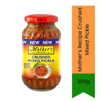 Mother's Recipe Crushed Mixed Pickle (Kuta Hua Achar) | 300g - Fine Chopped Assorted Vegetable Condiment for Sandwiches, Wraps, Puris & Quick Office Lunchboxes, Tangy Spreadable | South Africa | India Bazaar