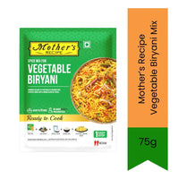 Mother's Recipe Vegetable Biryani Spiced Rice Spice Mix (Sabzi Biryani Masala) | 75g - Aromatic One Pot Cooking Blend for Festive Fragrant Pilaf & Veg Dum Rice, Rich Herbal Nuances | South Africa | India Bazaar