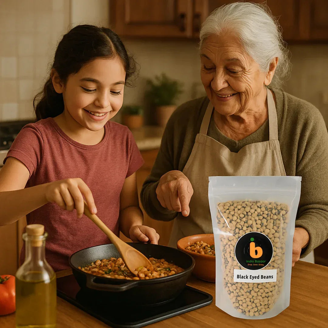 IB Black Eyed Beans 5kg | High Protein, Fresh & Versatile | Bulk Cooking Essential | South Africa | India Bazar
