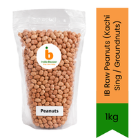 IB Raw Peanuts (Kachi Sing / Groundnuts) - Premium Whole Unroasted Red Skin Kernels for Boiling, Frying Farsans & Making Peanut Chikki Sweets | South Africa | India Bazaar