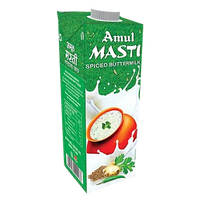 Amul Masti Buttermilk Spiced Yogurt Drink (Chhas / Chaas) | 1l - Tangy Low Fat Digestive Beverage with Cumin & Mint, Ideal for Post-Meal Refreshment & Diet | South Africa | India Bazaar
