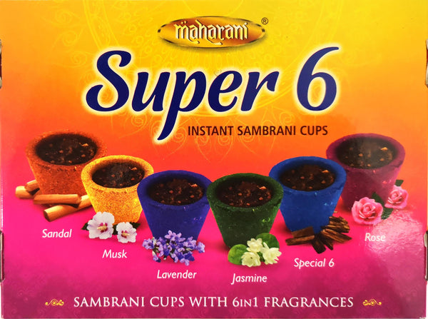 Maharani Super 6 Instant Sambrani Cups