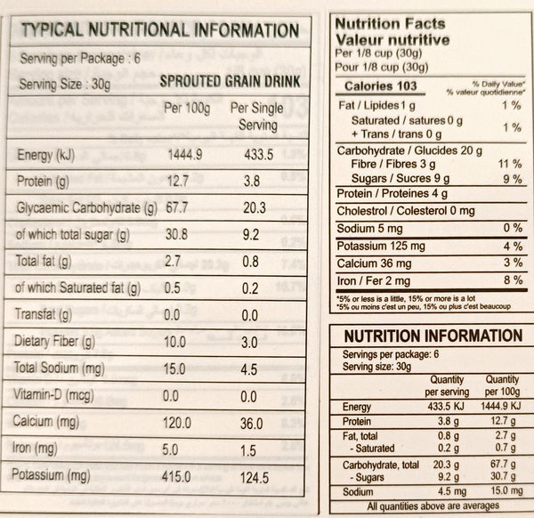 Aachi Sprouted Grains Drink Mix |BB:SEP.2025|