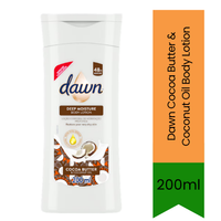 Dawn Deep Moisture  Body Lotion (Cocoa Butter & Coconut Oil) - Premium Pure Nourishing Body Lotion for Dry Skin | Delivers Deep Hydration & Radiant Skin | South Africa | India Bazaar