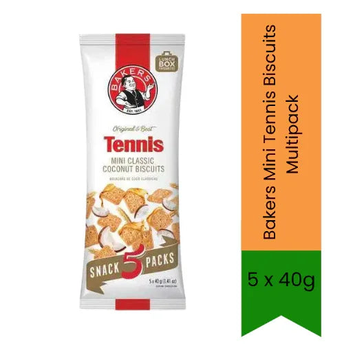 Bakers Mini Tennis Biscuits Multipack 5x40g