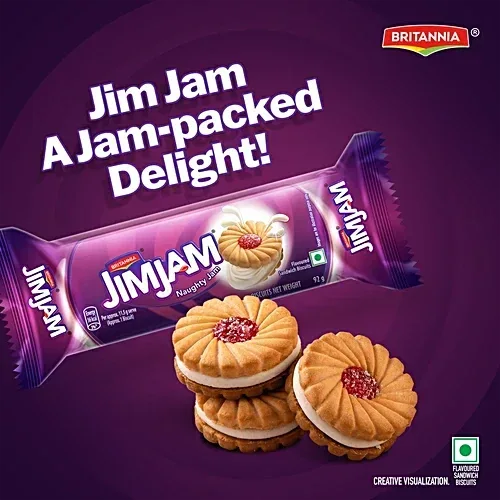 Britannia Jim Jam Biscuits | 92g (Pack Of 3)