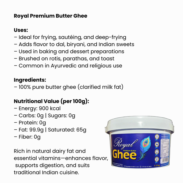 Royal Premium Butter Ghee 1.5kg