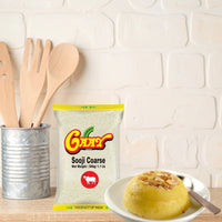Gaay Sooji Coarse / Coarse Semolina / Rava 1Kg| Best Value, Hearty Texture & Filling Meals | Perfect for Breakfast, Baking & Cooking | South Africa | India Bazaar